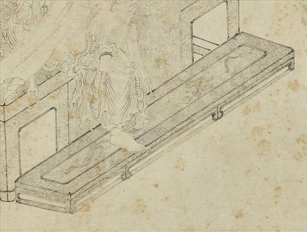 明人臨宋人白描大士像　軸