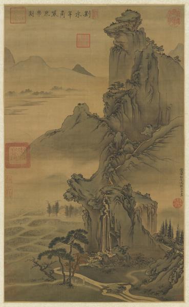 宋劉永年商岩熙樂　軸