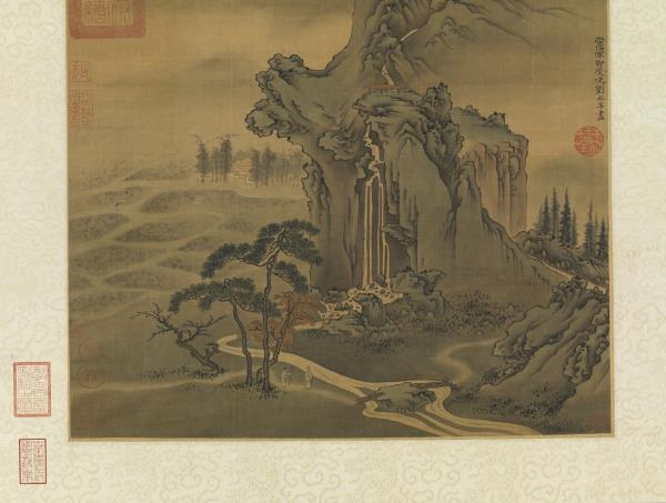 宋劉永年商岩熙樂　軸