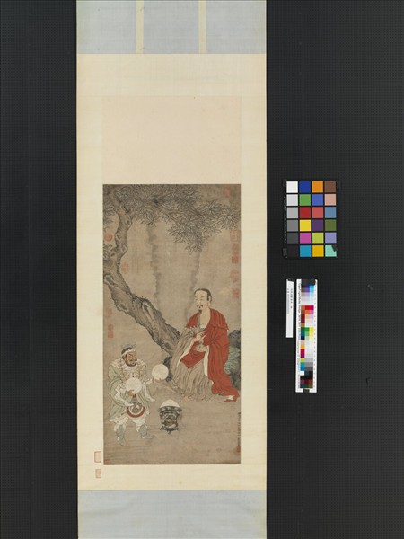 明陳遠畫羅漢　軸