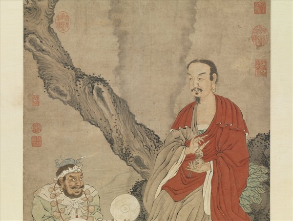 明陳遠畫羅漢　軸