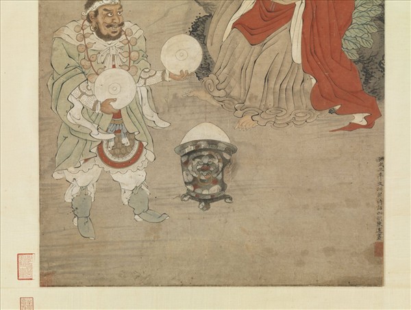 明陳遠畫羅漢　軸