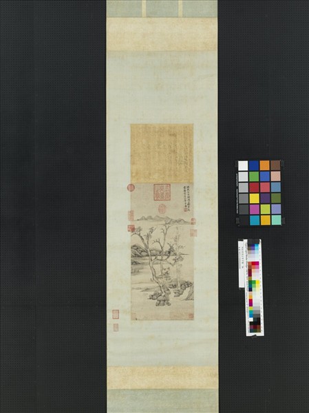 明徐賁溪山亭子圖　軸