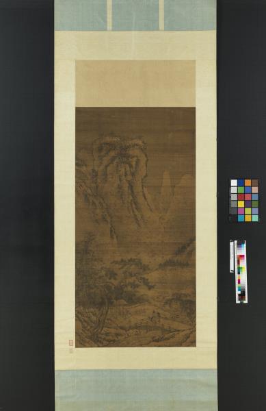 明戴進溪山雪霽　軸