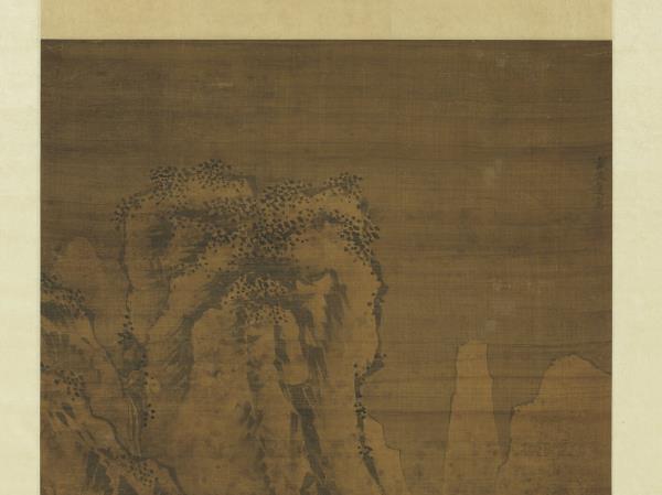 明戴進溪山雪霽　軸