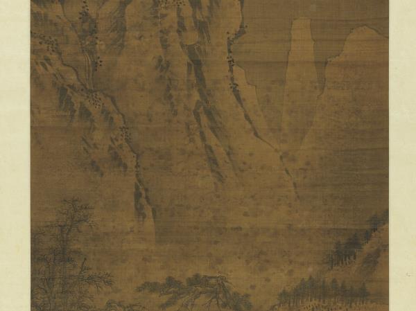 明戴進溪山雪霽　軸