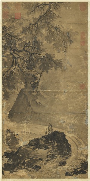 明戴進聽泉圖　軸