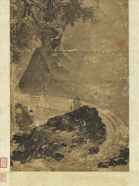 明戴進聽泉圖　軸