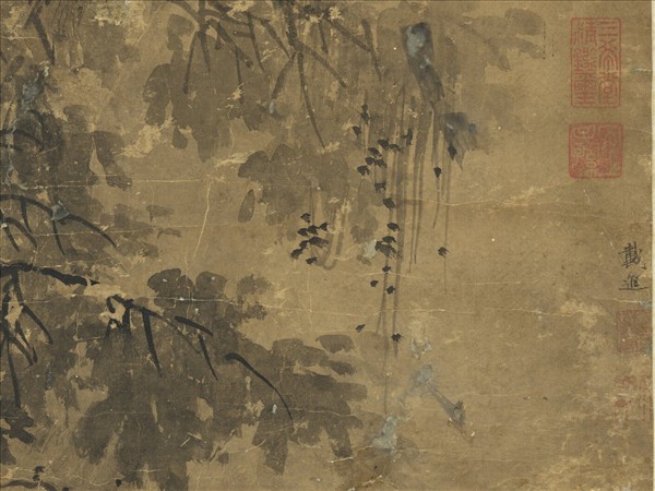 明戴進聽泉圖　軸