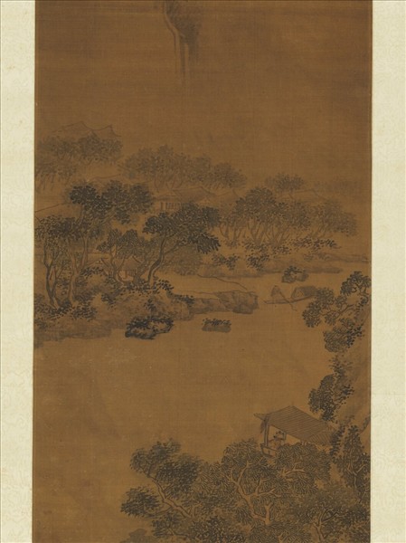 明夏芷風雨歸程圖　軸