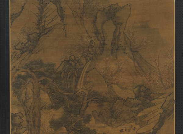 明林廣春山圖　軸