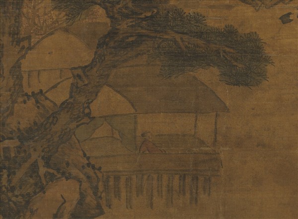 明林廣春山圖　軸