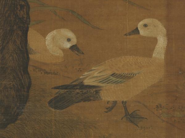 明呂紀春風燕喜圖　軸