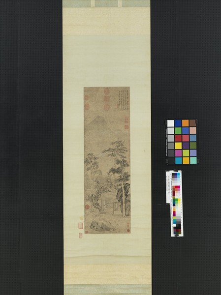 明文徵明畫碧梧修竹圖　軸