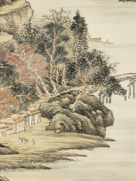 清弘旿楓溪放艇　軸