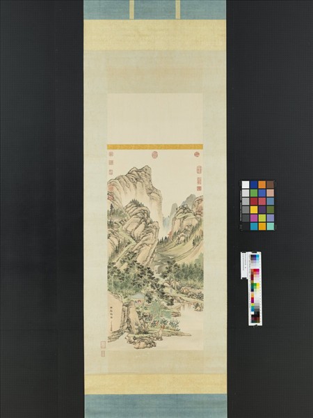 清弘旿竹蹊絢錦　軸