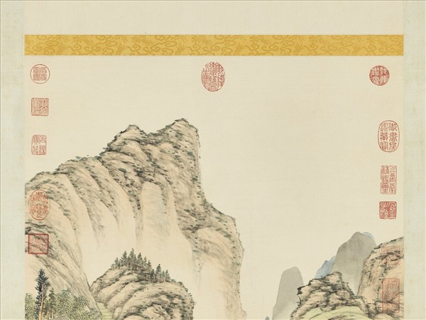 清弘旿竹蹊絢錦　軸