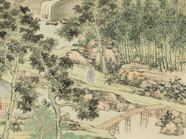 清弘旿竹蹊絢錦　軸