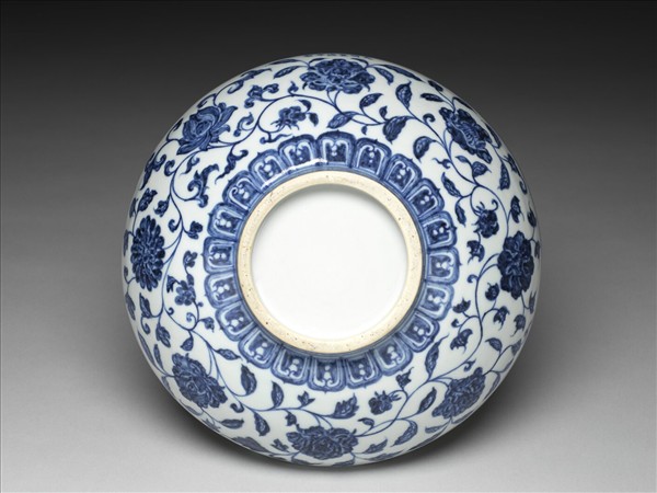 青花四季花卉紋洗