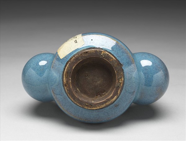 仿鈞釉三連膽瓶