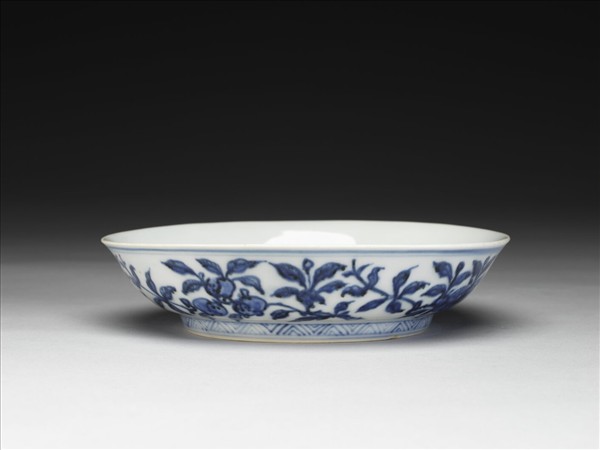 青花花果紋盤