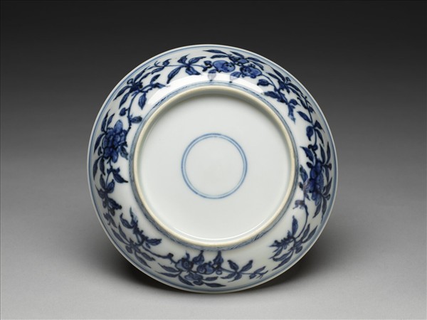青花花果紋盤