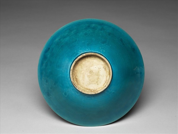 孔雀綠釉碗