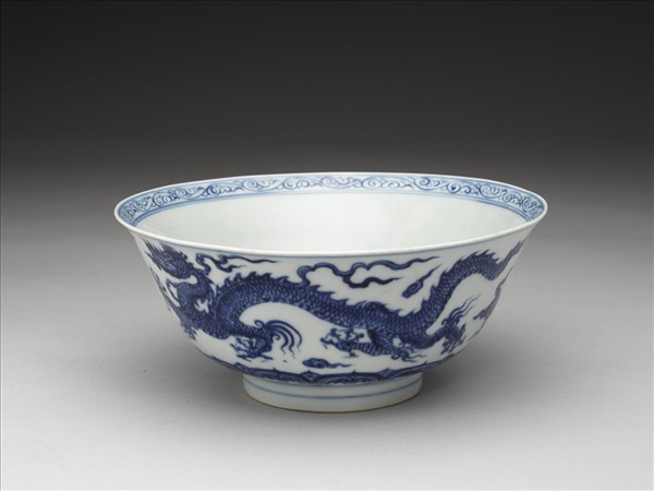 青花龍鳳紋碗