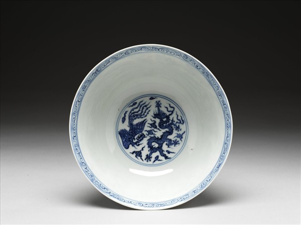 青花龍鳳紋碗