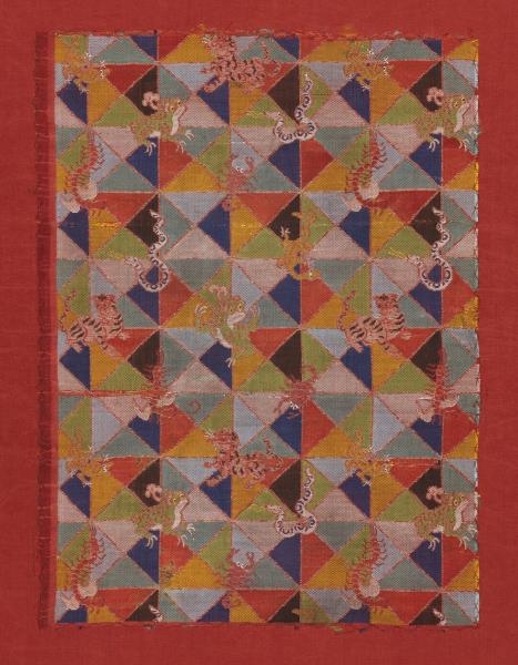 中國 艾虎五毒水田紋錦