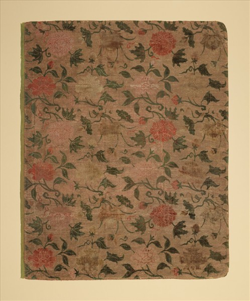 中國 纏枝花卉紋提花絨