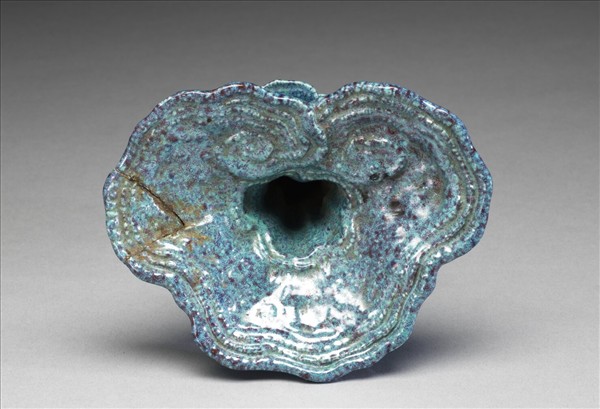 爐鈞釉靈芝花插