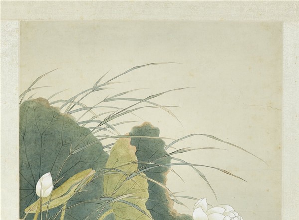 清沈煥蓮塘魚戲　軸