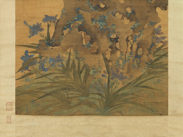 明陳栝海棠　軸