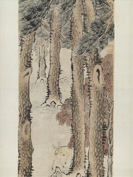 明錢穀畫採芝圖　軸