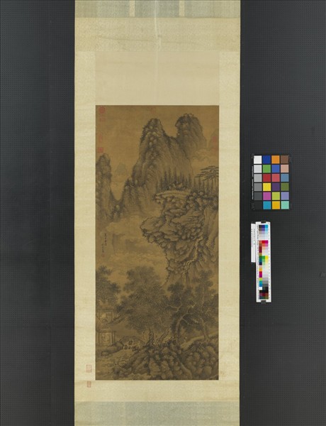 明謝時臣畫山水　軸