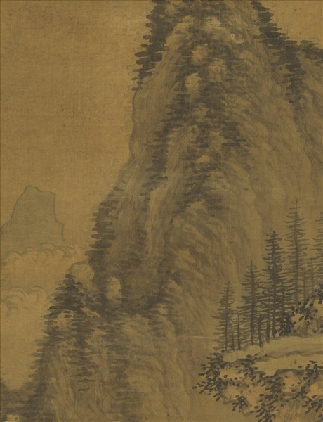 明謝時臣畫山水　軸