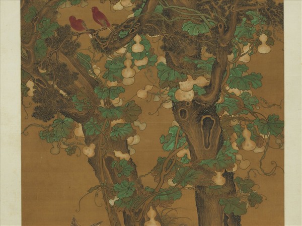 明陸治久安大吉圖 軸