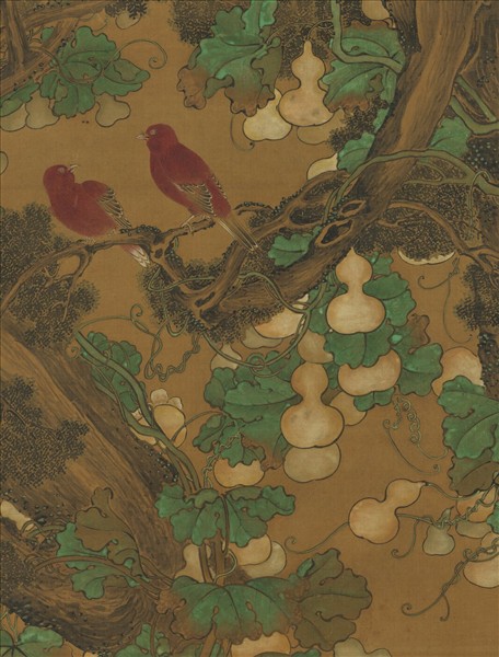 明陸治久安大吉圖 軸