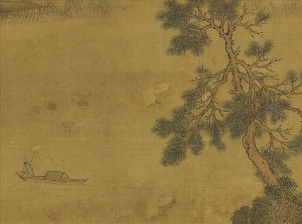 明宋旭清吟消夏圖　軸