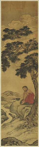 明宋旭畫羅漢　軸