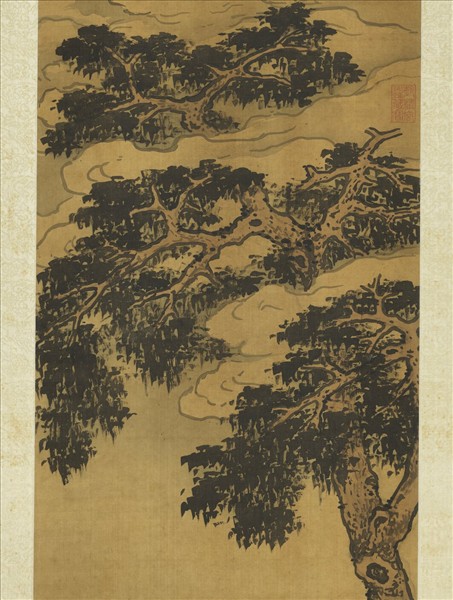 明宋旭畫羅漢　軸