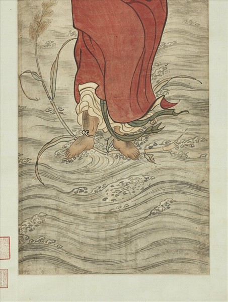 明宋旭畫達摩　軸