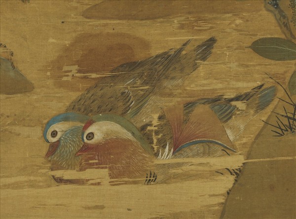 明周之冕天中佳卉　軸