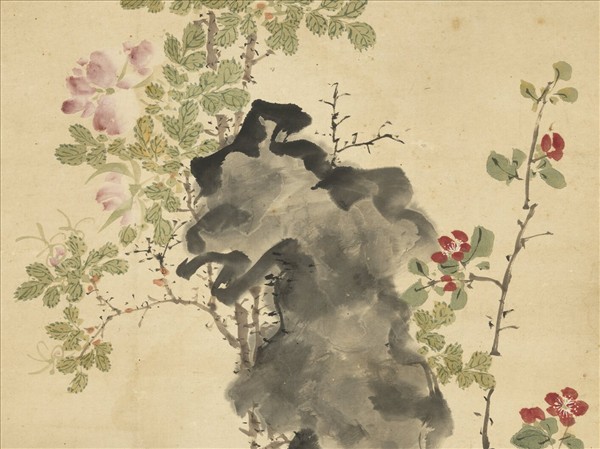 明王中立花鳥　軸