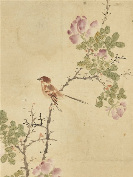 明王中立花鳥　軸