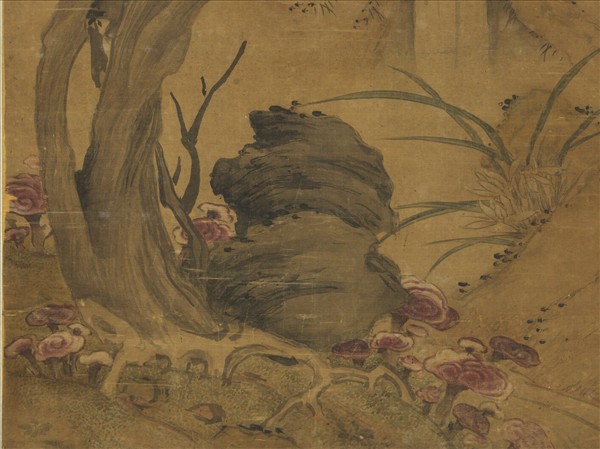 明朱竺百齡添算圖　軸