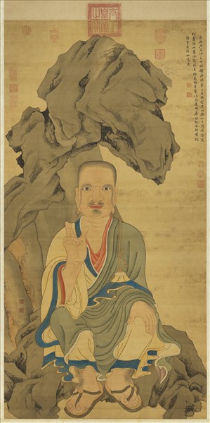 清周禧畫羅漢（乙）　軸