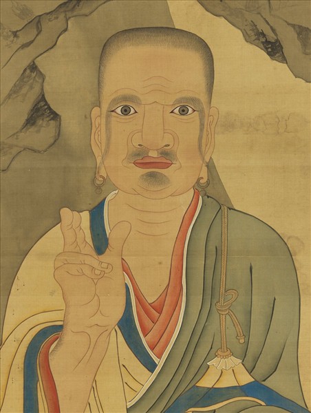 清周禧畫羅漢（乙）　軸