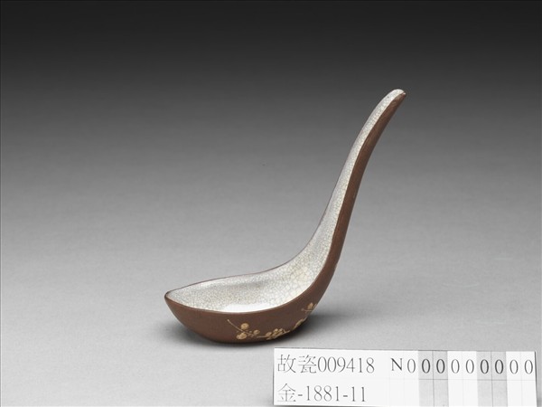 紫砂泥繪梅花紋匙